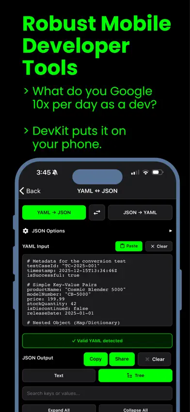 DevKit: JSON, JWT & Dev Tools screenshot 3