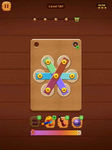 Nuts Bolts Wood Puzzle Gamesのおすすめ画像1