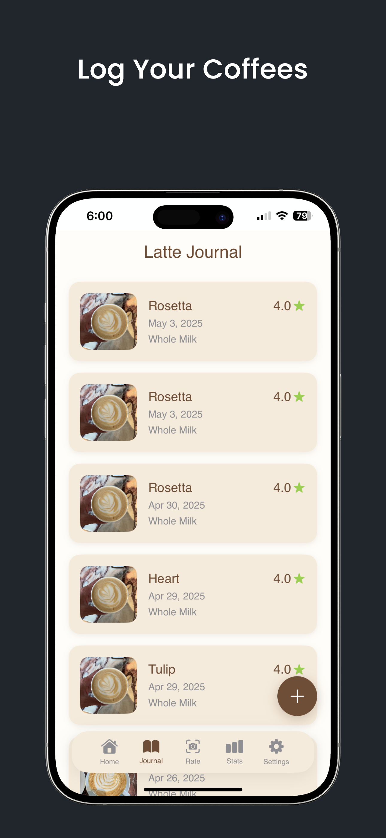Pourfect: Coffee Journal
