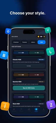 Letter Meteor: Word Game iPhone screenshot