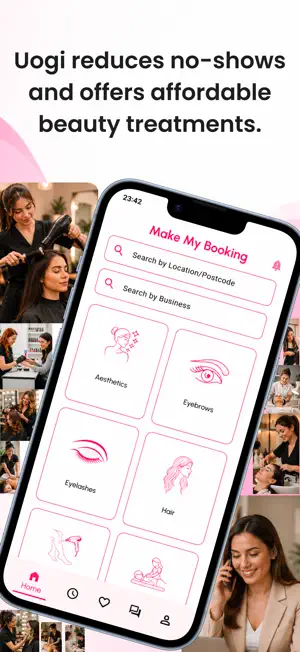 Uogi Beauty Booking App screenshot 1