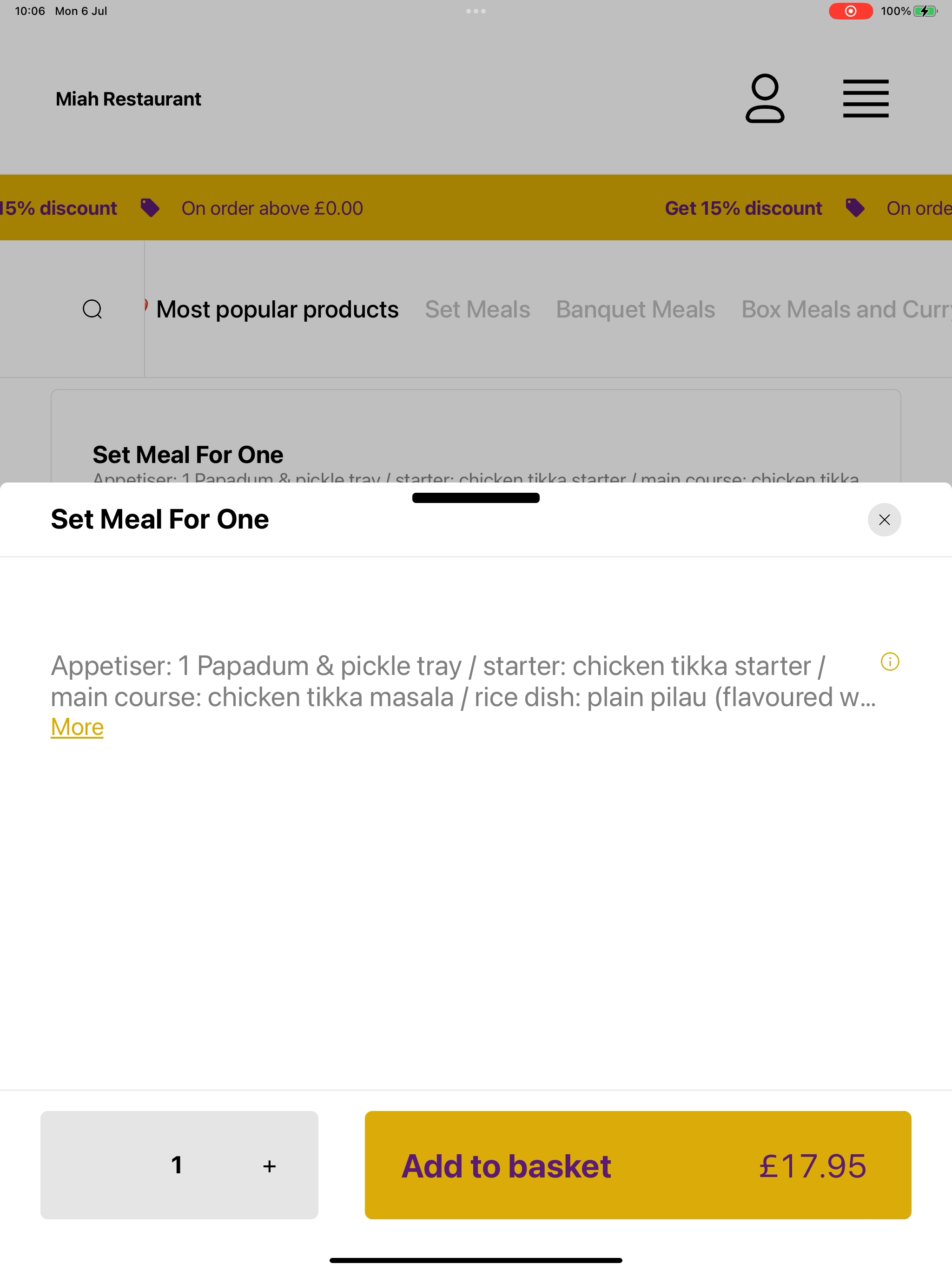 Miah Restaurant screenshot 13