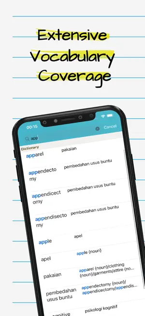 Indonesian English Dictionary* screenshot 1