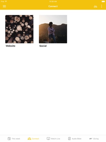 Downtown Bethel Church iPad screenshot