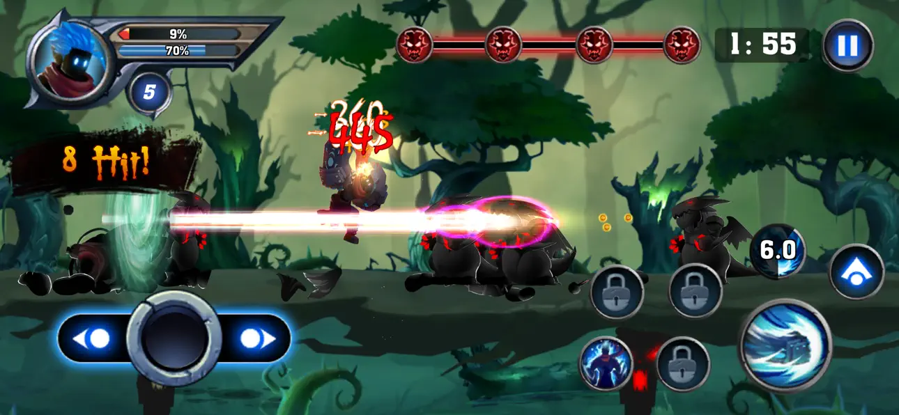Dragon Shadow Knight iOS Mod IPA screenshot 2 - iOS game interface