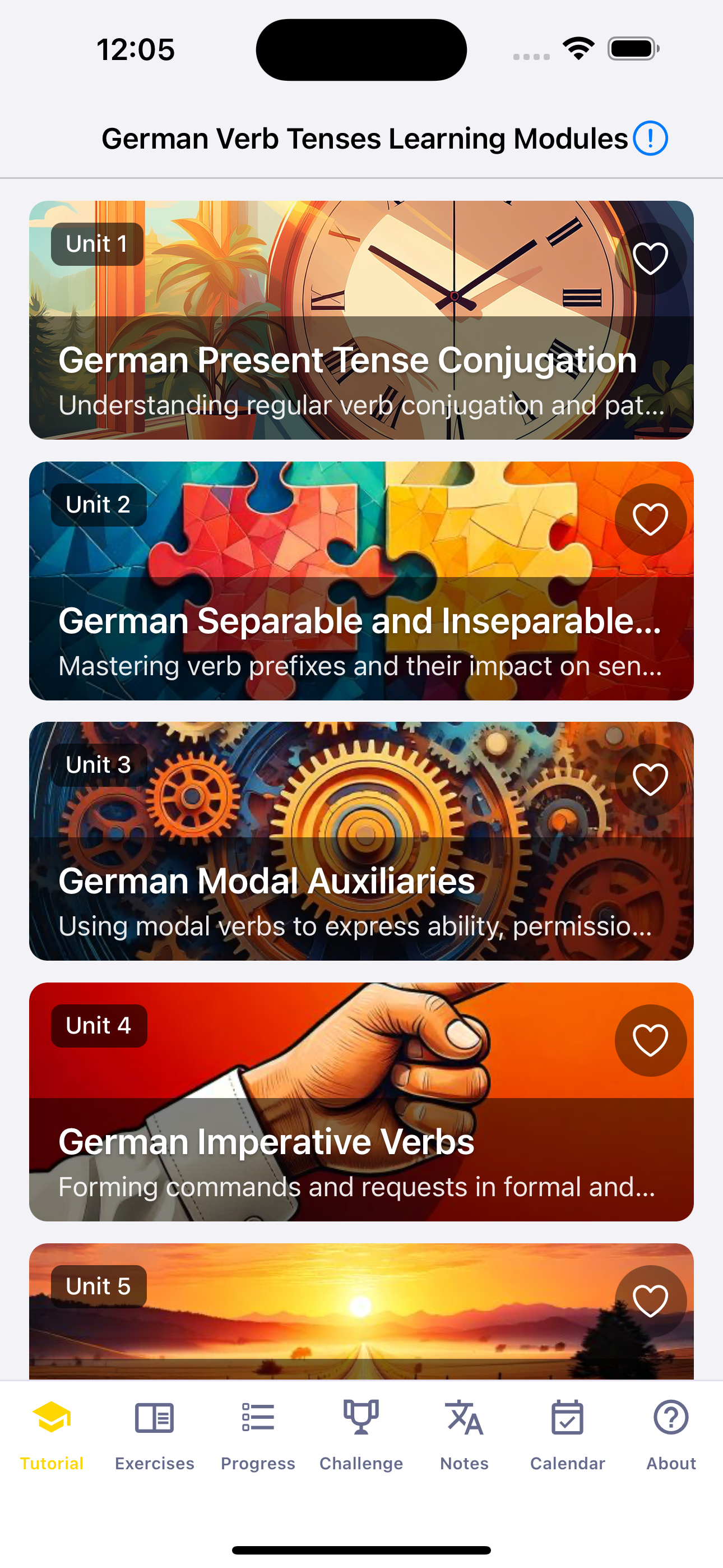 German Verb Tenses screenshot 1