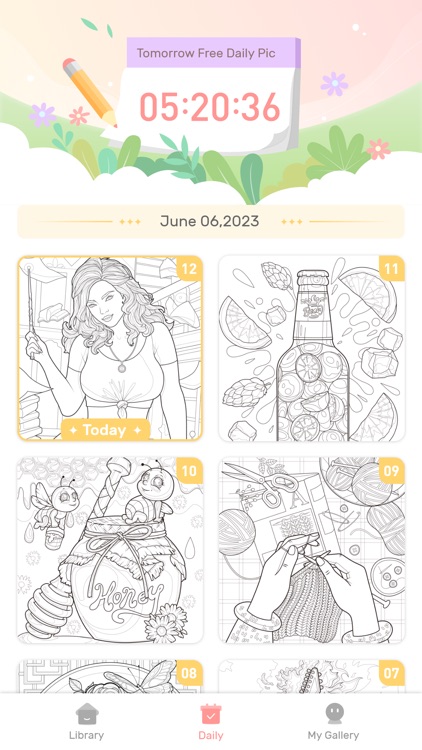 Tangle Color by Number Book