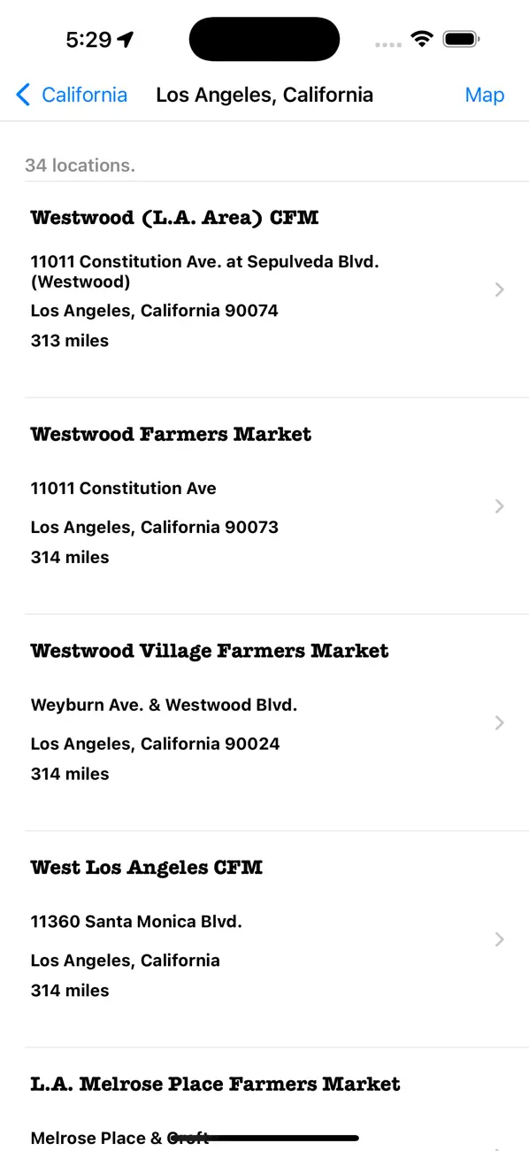 Screenshot #2 pour Farmers' Market Locator