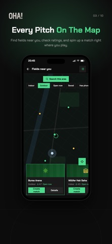 OHA!: Social football iPhone screenshot