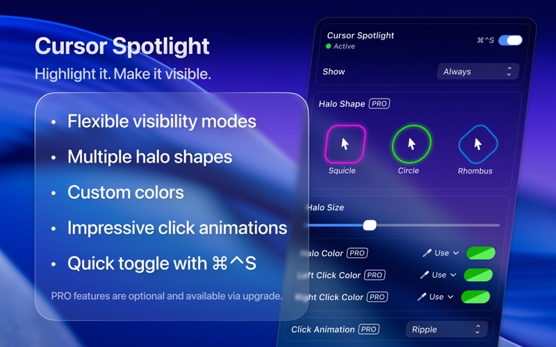 Cursor Spotlight: Highlighter app screenshot