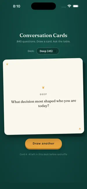Conversation Cards: Real Talk screenshot 2
