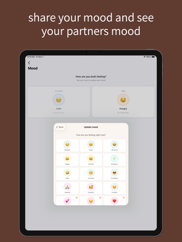 lovelee couples: love note app iPad screenshot