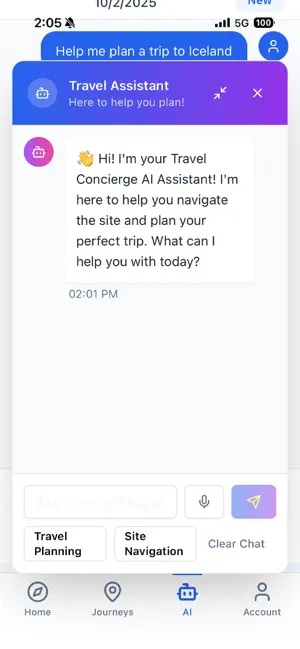 AI Travel Concierge screenshot 2