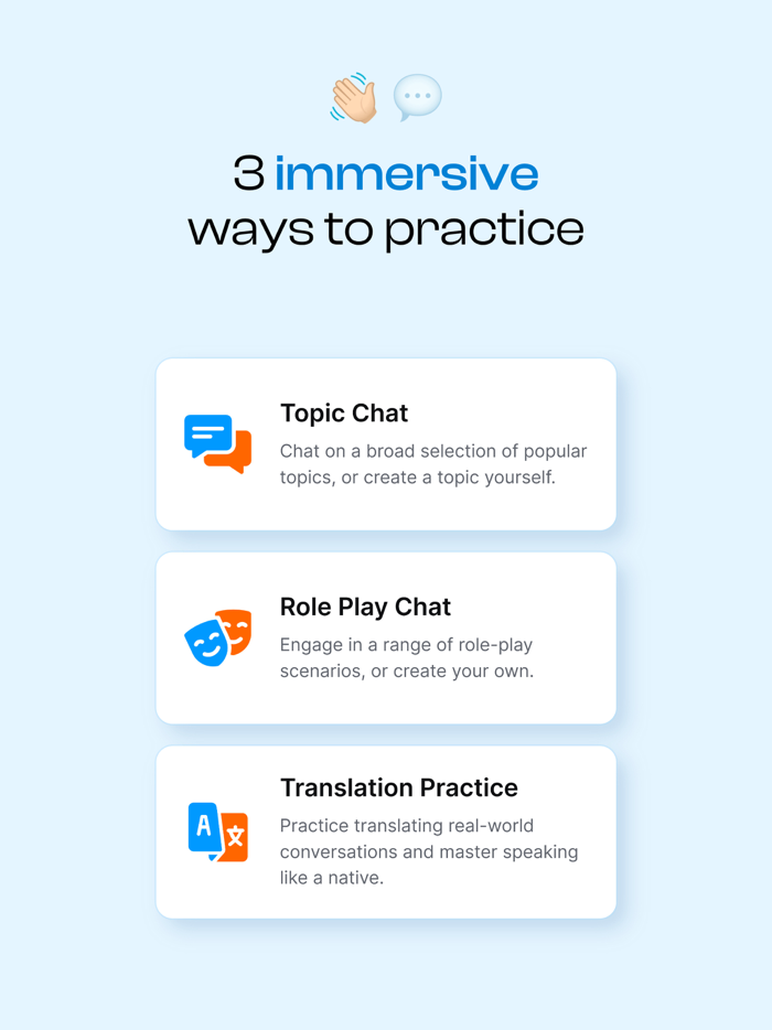 AI Language Practice - Bubblz
