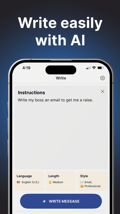 Boss AI Email Writer Screenshot