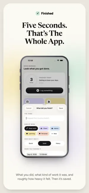 Finished: Done List & Wins screenshot 2