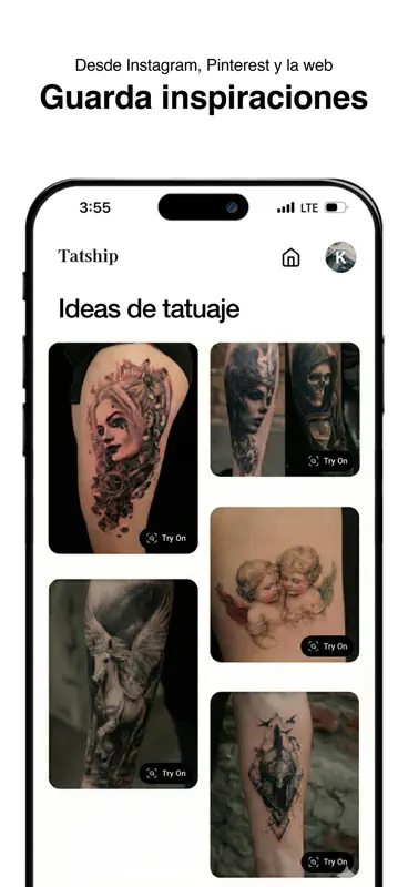 Tatship: Tattoo AI editor foto screenshot 6 of 6