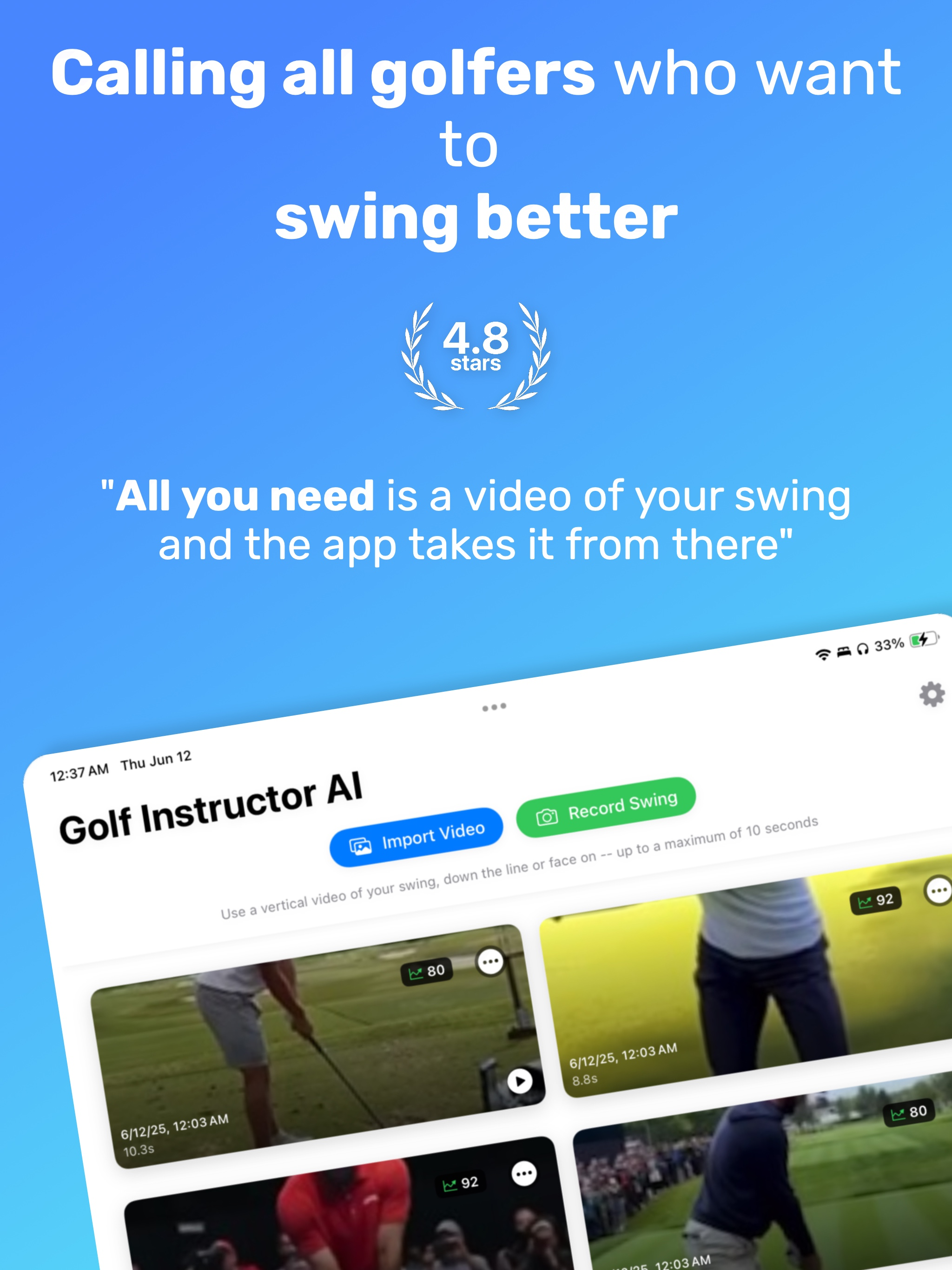 Golf Instructor AI