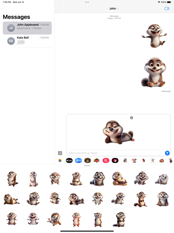 Screenshot #6 pour Happy Lemming Stickers