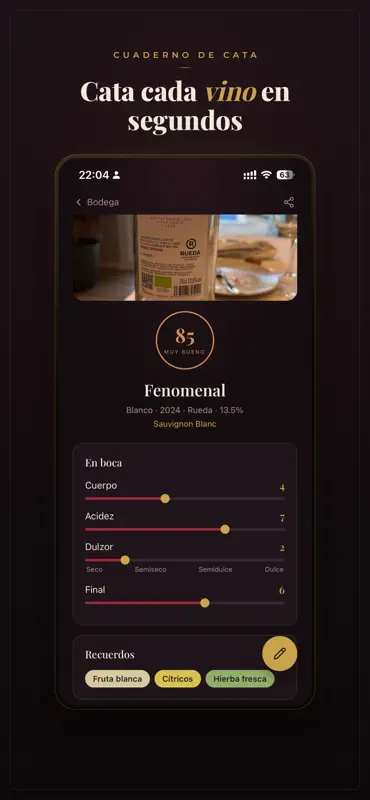 Sorbo: cata de vinos screenshot 4 of 7