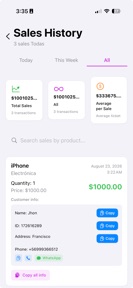 Inventory, Stock & Sales screenshot