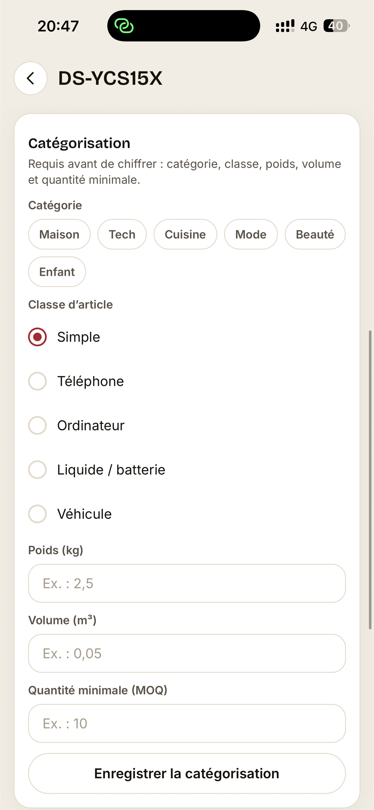 ChineTonProduit screenshot 5