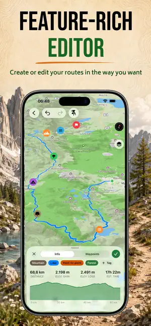 Obriy: Hiking Route Planner screenshot 2