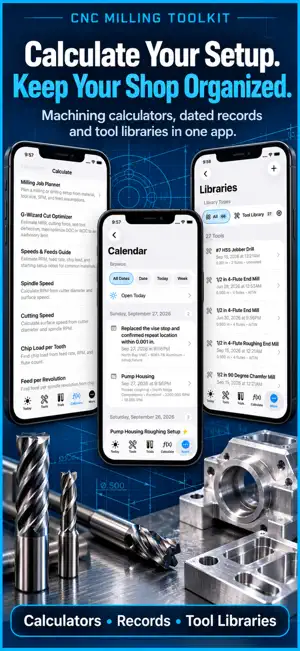 Milling Calcs: CNC Shop Tools screenshot 1