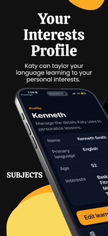 EduKaty: AI Language Tutor iPhone screenshot