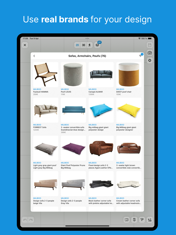 HomeByMe - House Planner 3D iPad screenshot 6 - Lifestyle app