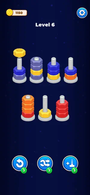 Gear Color Sort screenshot 2