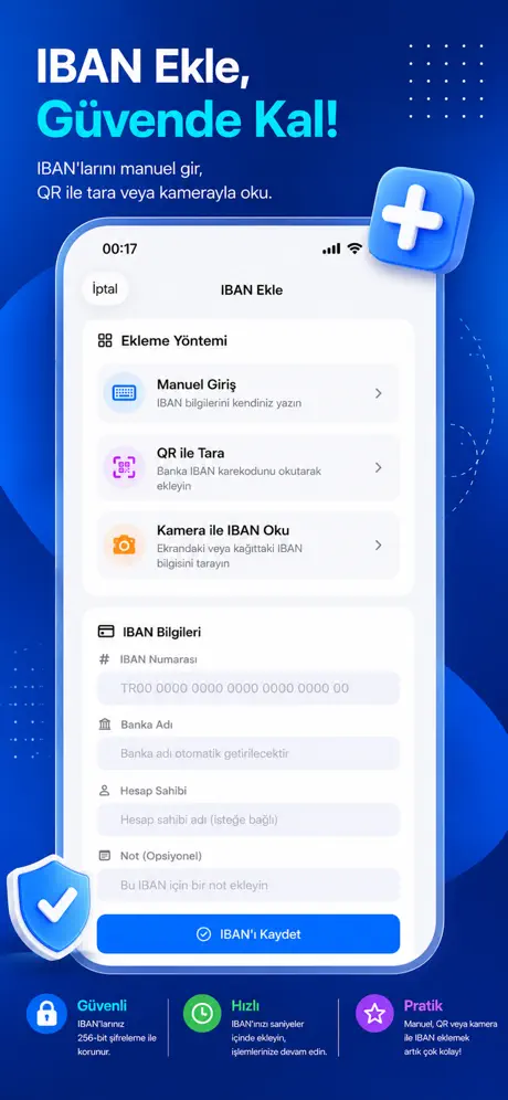 Ibans – QR ile IBAN Paylaş‑App screenshot 4