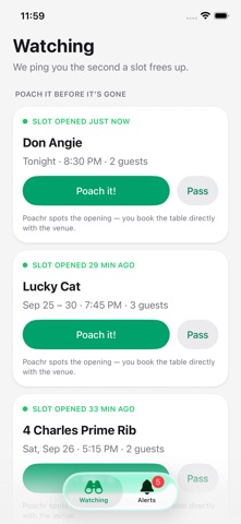 Screenshot 1 of Poachr App