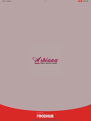 Ashiana Tandoori. iPad screenshot