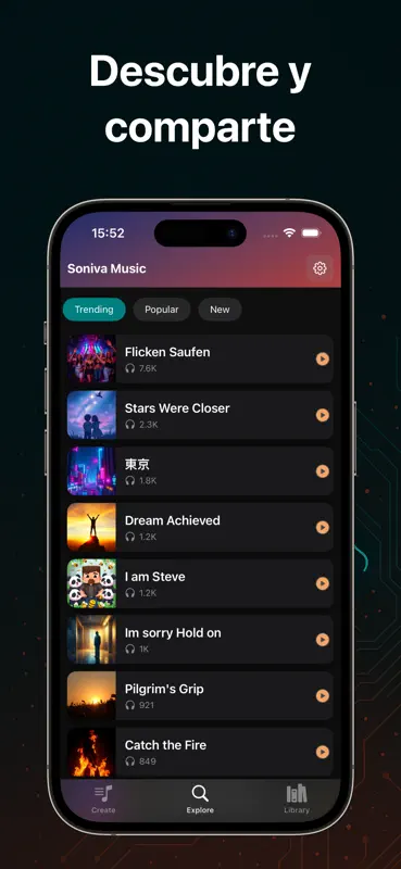 Generador de música IA: Soniva screenshot 5 of 6