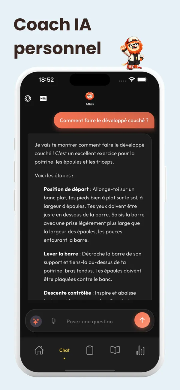 Screenshot #3 pour Atlas : Coach Fitness IA