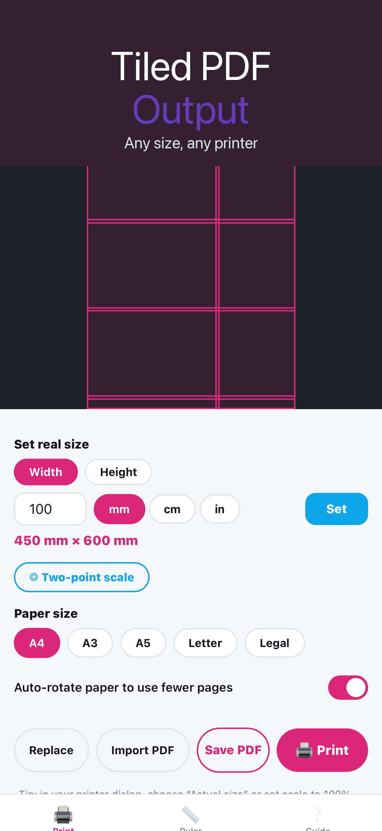 Print Exact: Real Size screenshot 2