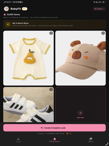 BabyFit: AI Dress Up & Try On iPad screenshot