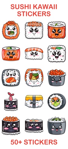 Sushi Kawaii Stickers screenshot