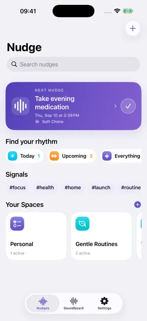 Nudge: Custom Sound Reminders screenshot 1