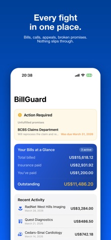 BillGuard - Medical Bill Log iPhone screenshot