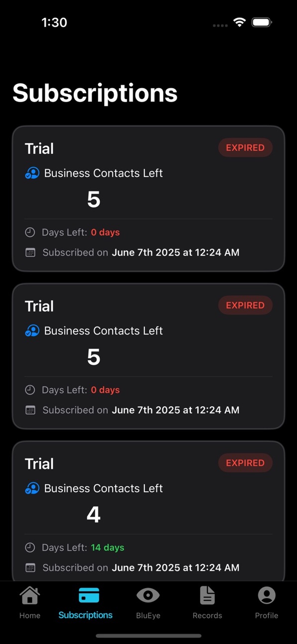 iPhone screenshot