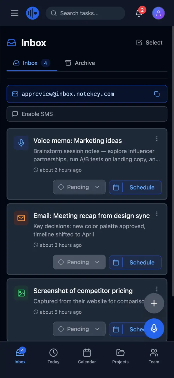 #1. NoteKey (iOS) Przez: Notekey