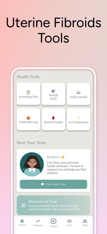 Uterine Fibroids Journey iPhone screenshot