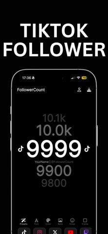 FollowerCount - Social Tracker screenshot