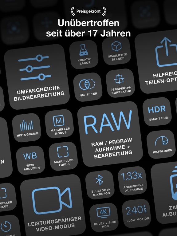 ProCamera. RAW+ Fotografie App Store preview screenshot 19
