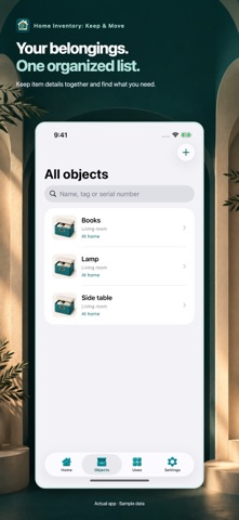 Home Inventory: Keep & Move iPhone screenshot