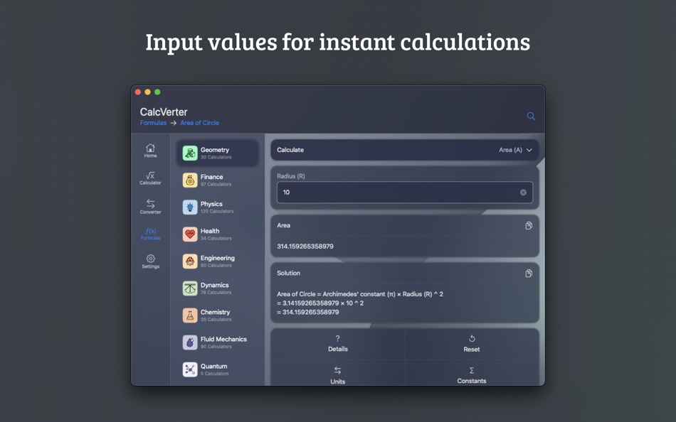 #7. CalcVerter (macOS) By: loay setrak
