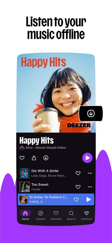 Deezer: Music Player, Podcast - Música Offline Sempre