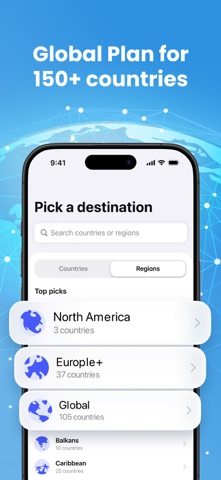eSim Travel Virtual Mobile App App Store preview screenshot 4